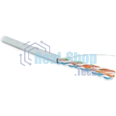 Кабель информационный Hyperline UUTP4R-C5E-S24-IN-LSZH-GY-305 cat.5e UTP 4 пары 24AWG LSZH внутренний 305м серый