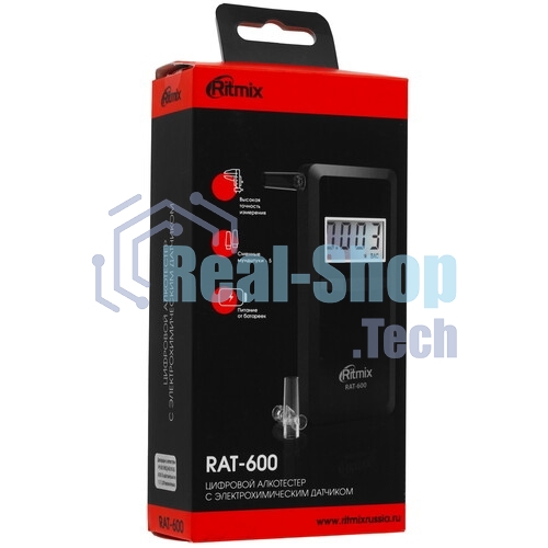 Алкотестер Ritmix RAT-600 черный