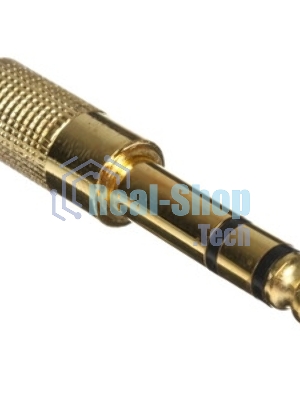 Аудио переходник Cablexpert A-63M-35F, Jack6.3(M) на Jack3.5(F) стерео, золотой, пакет