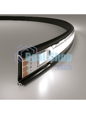 Гибкий алюминиевый профиль черный/черный для LED ленты (под ленту до 10mm) LL-2-ALP012