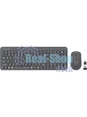 Комплект клавиатура+мышь A4Tech FStyler FG3300 Air2 беспроводной, USB, 2000 DPI, серый