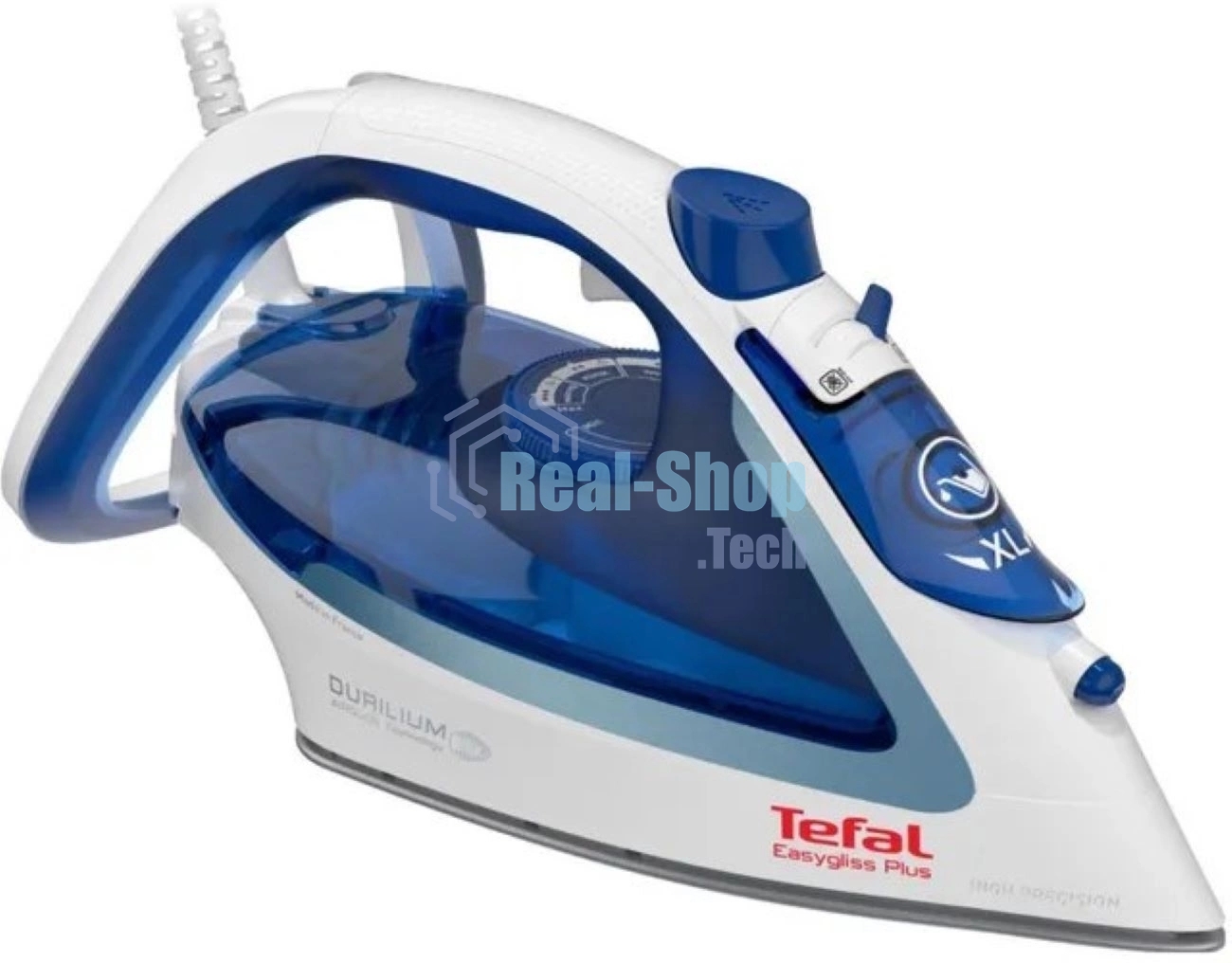 Утюг Tefal FV5736E0 синий/белый, 2500 Вт, 45 г/мин, 220 г/мин, 270 мл