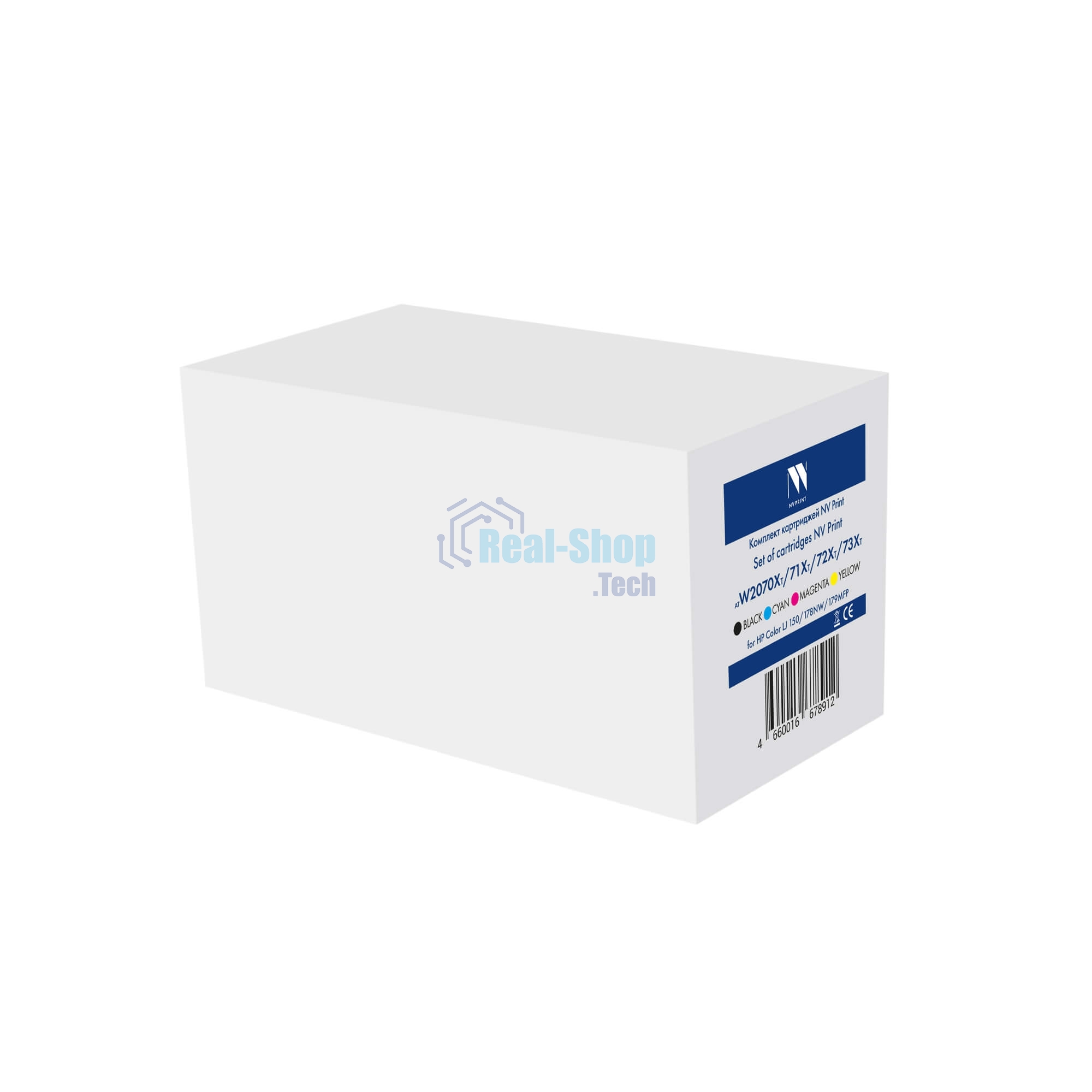 Комплект картриджей NVP совместимых NV-W2070XT/71XT/72XT/73XT 117X CMYK для HP Color LJ 150/178NW/179MFP (1500Bk/1300Color)