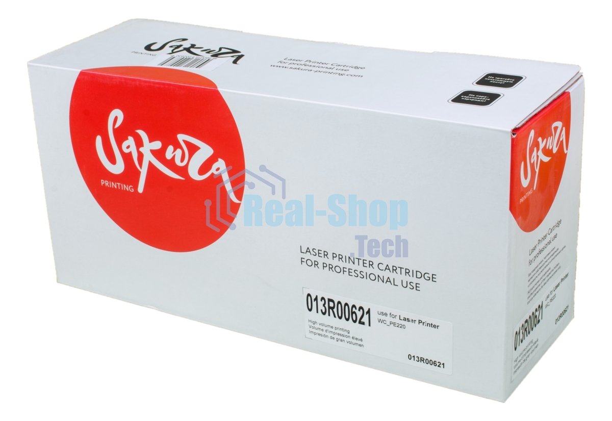 Картридж лазерный Sakura 013R00621 для Xerox PE22, черный, 3000 к.