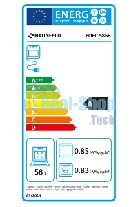 Духовой шкаф электрический Maunfeld EOEC.586B2 черный, встраиваемый