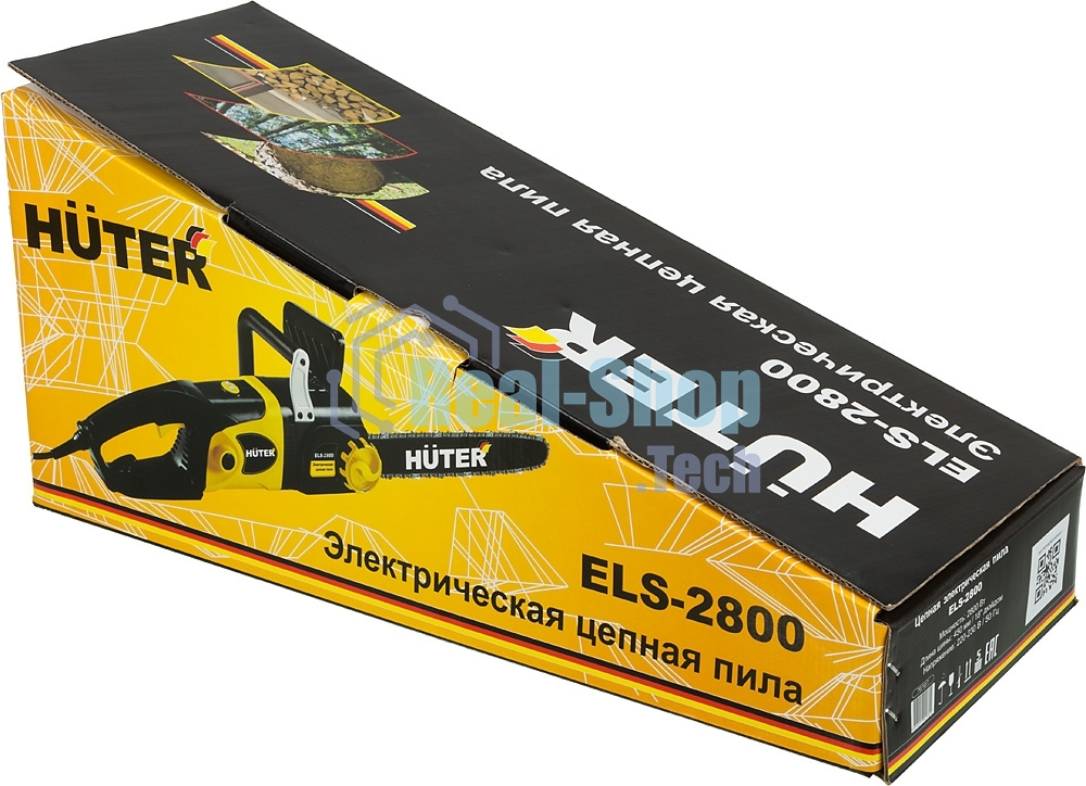 Электрическая цепная пила Huter ELS-2800 2800Вт дл.шин.: 18