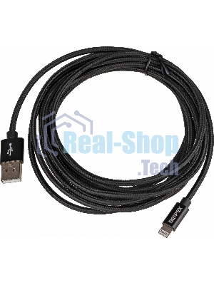 Кабель USB (m)-Lightning (m) 3м черный