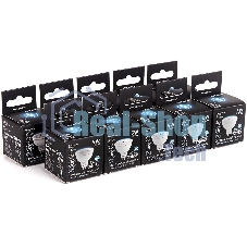 Лампа светодиодная Gauss Black 5Вт цок.:GU5.3 рефлектор 12B 4100K св.свеч.бел.ней. MR16 (упак.:10шт) (201505205)