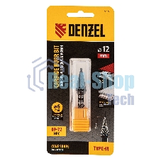 Борфреза по металлу Denzel твердосплавная, коническая, тип-M, 12 мм