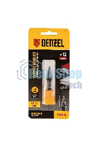 Борфреза по металлу Denzel твердосплавная, коническая, тип-M, 12 мм