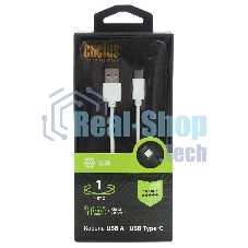 Кабель Cactus CS-USB.A.USB.C-1 USB (m)-USB Type-C (m) 1м белый блистер Кабель Cactus CS-USB.A.USB.C-1 USB (m)-USB Type-C (m) 1м белый блистер