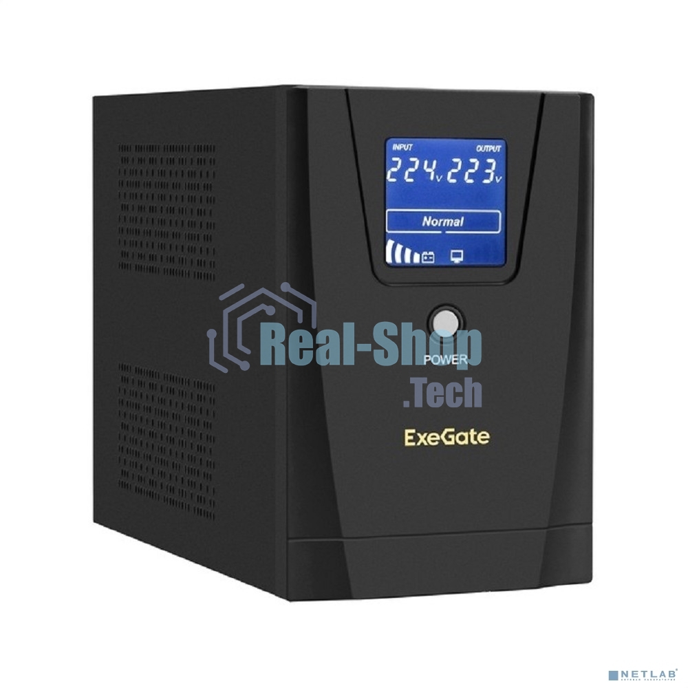 Источник бесперебойного питания ExeGate EX292804RUS SpecialPro Smart LLB-1600.LCD.AVR.2SH.3C13.USB / 1600 ВА / 950 Вт / 2 x CEE 7 (евророзетка), 3 x IEC 320 C13