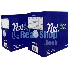 Кабель витая пара U/UTP cat.5e 4х2х24AWG solid CCA PE Out. 305м (м) Net.on 01-0301