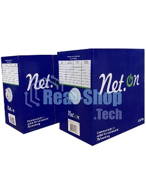 Кабель витая пара U/UTP cat.5e 4х2х24AWG solid CCA PE Out. 305м (м) Net.on 01-0301