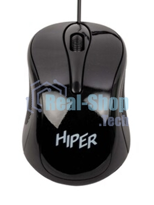 Мышь проводная HIPER HOM-031 черный, 1000 dpi, USB, кнопки - 3