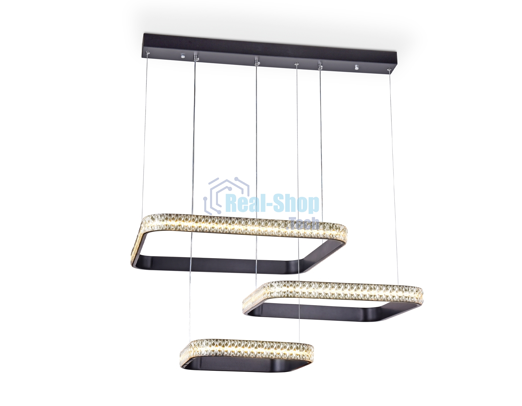 Светильник Ambrella light FA6166 BK черный 131W 720*500*900 (ПДУ РАДИО 2.4)