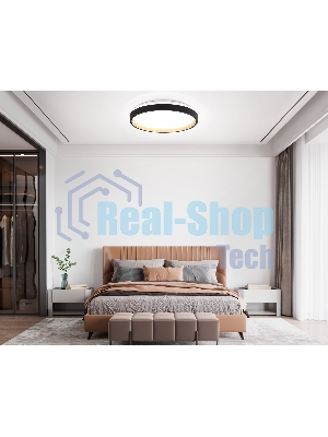 Светодиодный светильник RGB Ambrella light FZ610 BK/GD черный/золото IP20 66W 3000K-6500K+RGB D490*85 (ПДУ ИК)