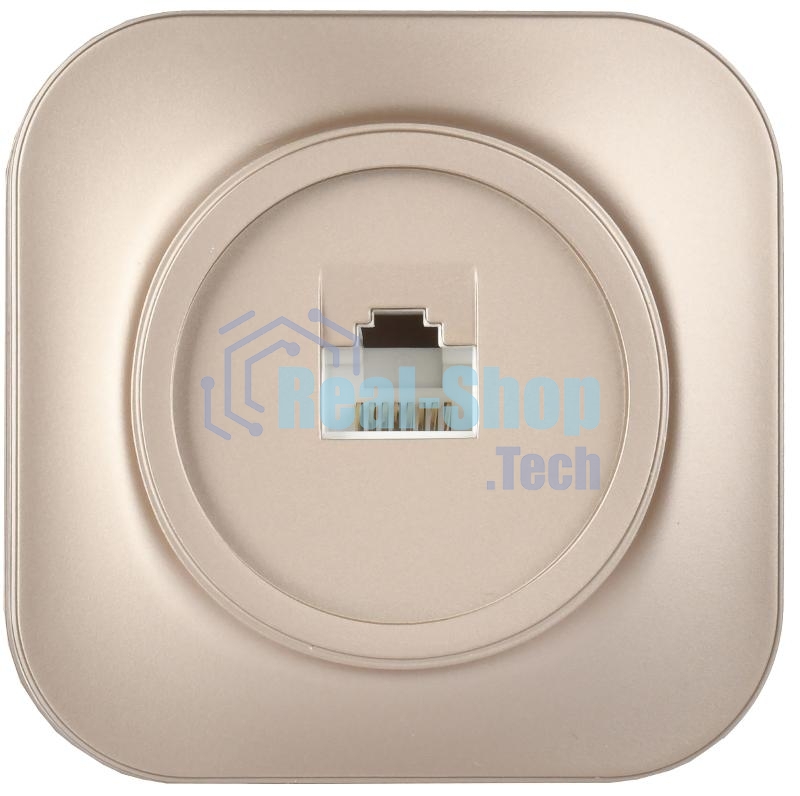 Розетка для открытой установки компьютерная RJ45 кат.5E РК10-ХШм шампань матовый GLORY