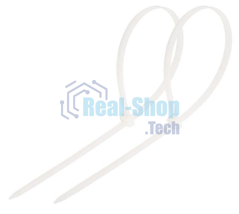 Хомут кабельный Rexant 4.8х350 нейл. белый (уп. 100 шт)