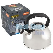 Чайник для плиты из нерж стали со свистком MALLONY Melodia (зеркальная полировка) 2,5 л