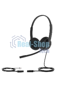Гарнитура проводная YEALINK YHS34 Lite Dual Дуо, Проводная, HD звук, QD, RJ9, шт