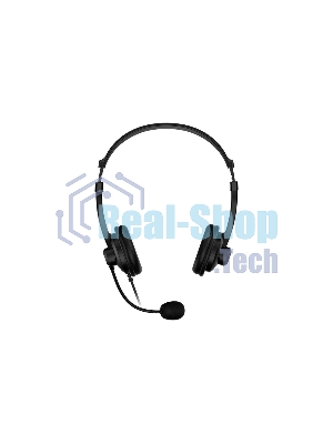 Гарнитура Genius HS-230U чёрный, проводная, USB