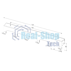 Вешалка Rexant навесная на дверь, 6 крючков, белый