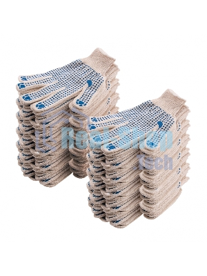 Перчатки трикотажные, с ПВХ точкой, 10 класс Россия