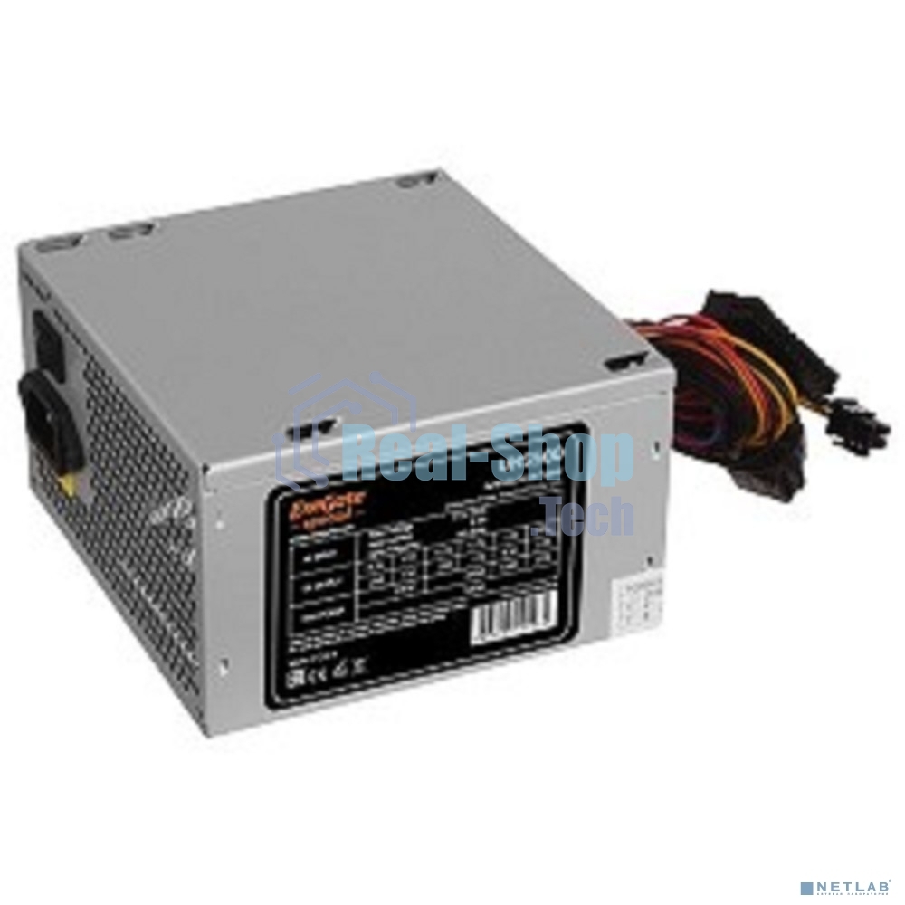 Блок питания ExeGate, UNS500 (ES261569RUS), 500Вт, 120мм, серый