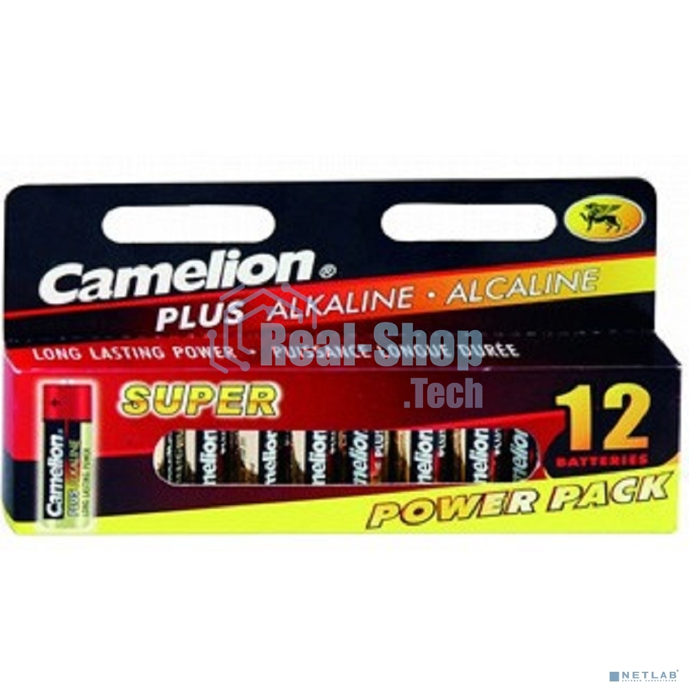 Батарейка Camelion LR 6 Plus Alkaline BLOCK-12 (LR6-HP12, 1.5В)