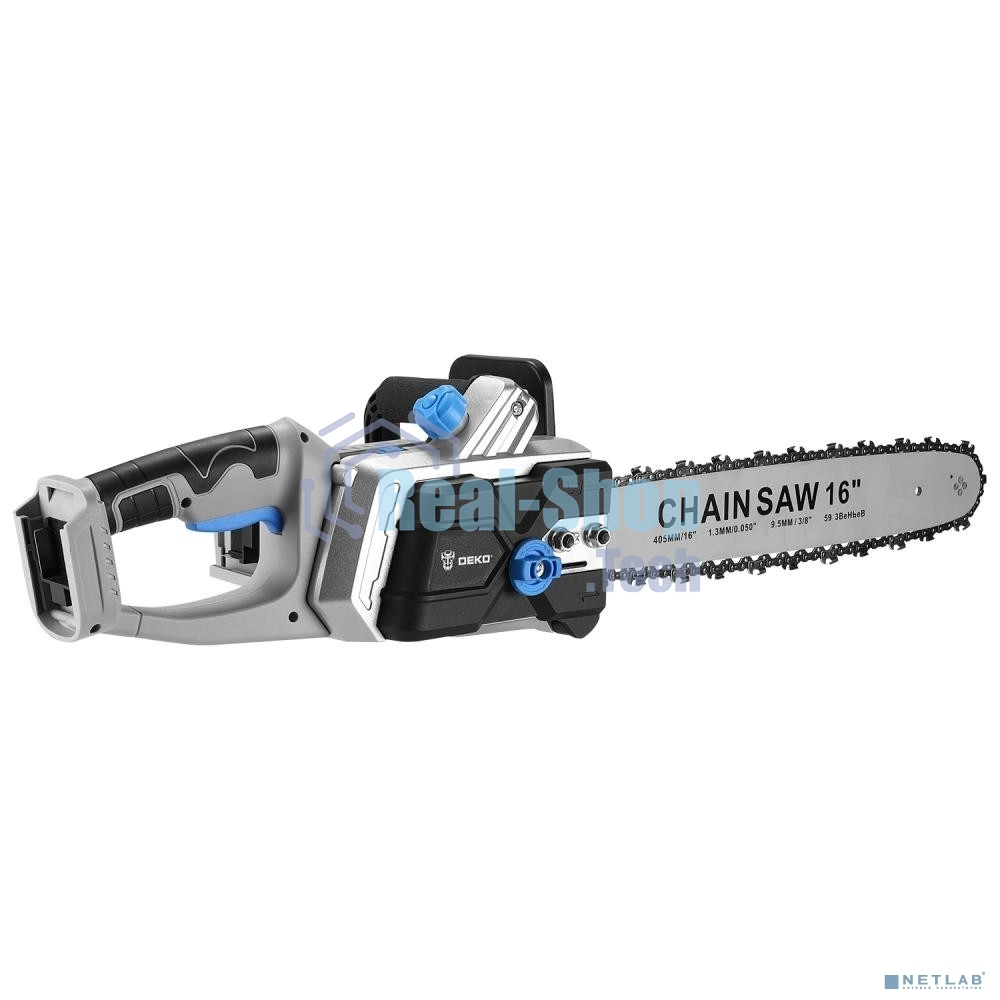 Пила цепная аккумуляторная в кейсе DEKO DKCHS 40 PRO [063-4357] 2х20В, 2x4.0А·ч, 2 з/у