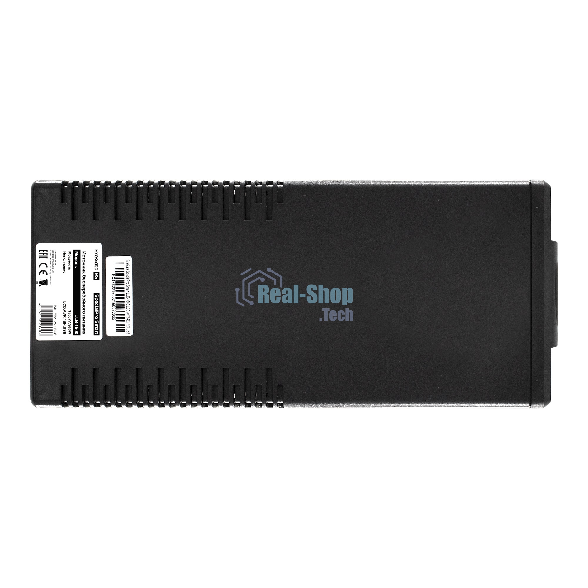 Источник бесперебойного питания ExeGate SpecialPro Smart LLB-1500.LCD.AVR.4SH.USB 1500VA/950W, LCD, AVR, 4*Schuko, USB, черный