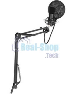 Микрофон проводной Оклик SM-700G 2.5м черный