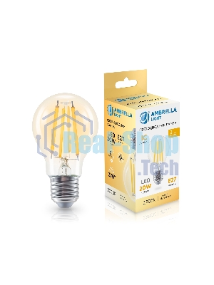 Лампа светодиодная 602013 Filament LED A60 20W IC E27 2700K 220-240V