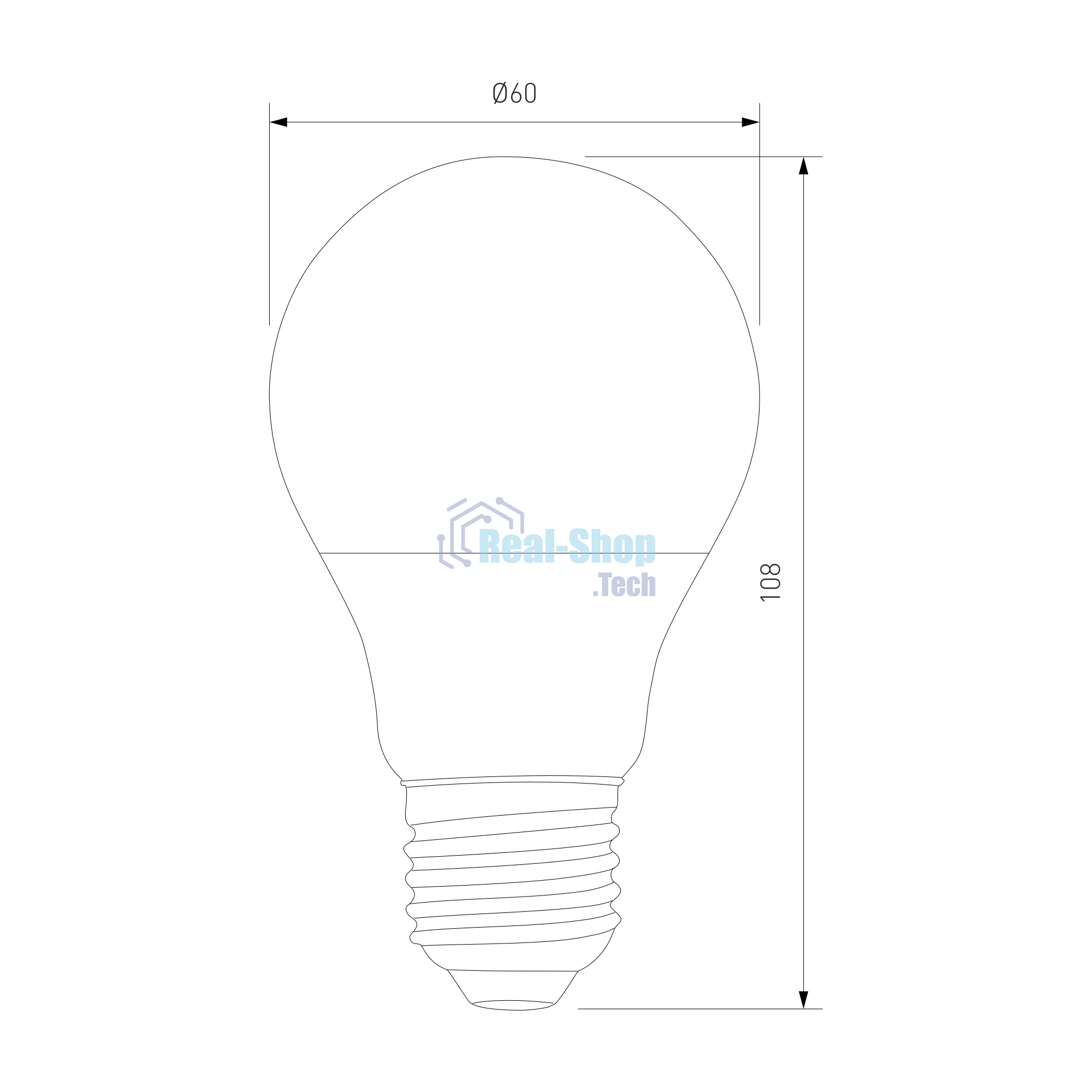 BLE2726 / Светодиодная лампа Classic LED D 15W 6500K E27