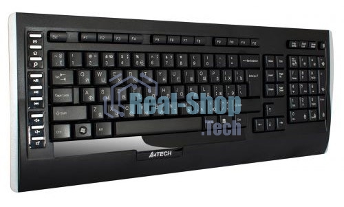 Комплект клавиатура + мышь A4TECH W 9300F USB черный, 2.4G наноприемник