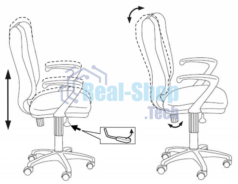 Кресло компьютерное Бюрократ CH-540AXSN/26-28 черный