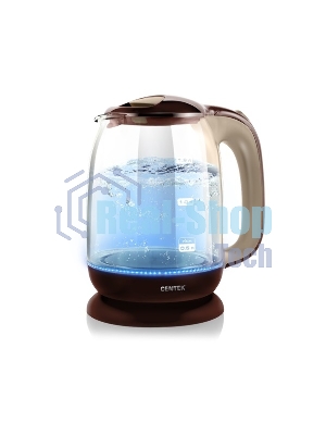 Чайник электрический Centek CT-0034 Coffee Vancouver, стекло, 1.8л,2200 Вт.