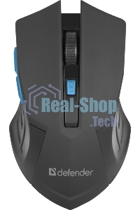 Мышь беспроводная Defender Accura MM-275 синий, 1600 dpi, радиоканал, USB, кнопки - 6