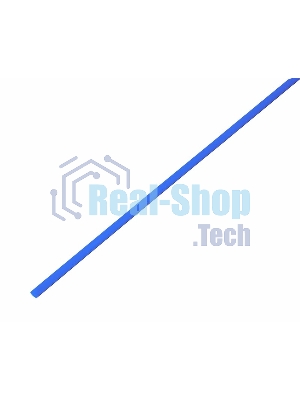 Термоусадочная трубка Rexant 2,5/1,25 мм, синяя, упаковка 50 шт. по 1 м