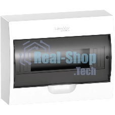 Бокс ОП EASY9 навесн. с прозрачной дверью 1ряд 12мод. SchE