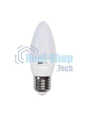Лампа светодиодная JazzWay PLED-SP C37 9Вт свеча 5000К холод. белый E27 820лм 230В