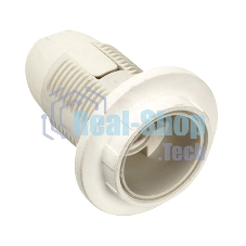 Патрон пластик с кольцом, Е14, белый, индивидуальный пакет, IEK Ппл14-02-К12