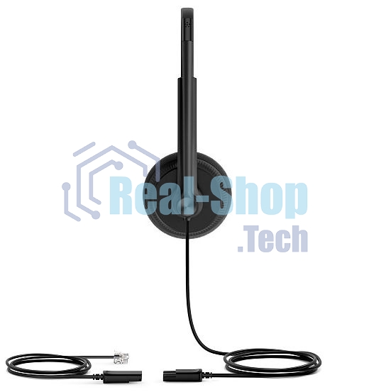 Гарнитура проводная YEALINK YHS34 Lite Dual Дуо, Проводная, HD звук, QD, RJ9, шт