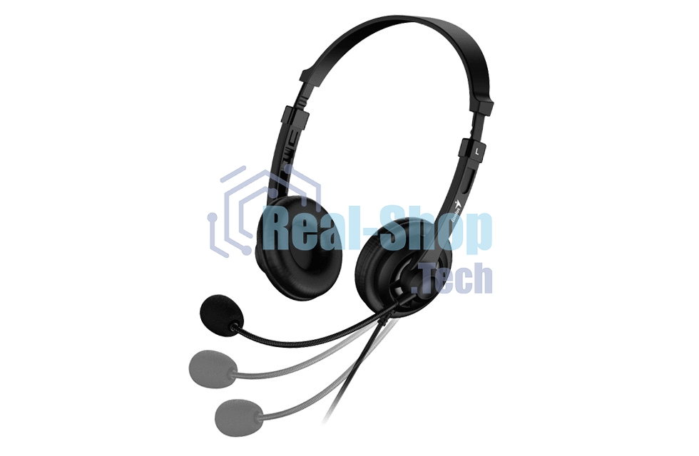 Гарнитура Genius HS-230U чёрный, проводная, USB