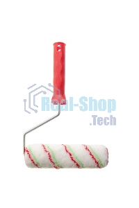 Валик Сибртех Эмали, 180 мм, ворс 12 мм, D 36 мм, D ручки 6 мм, полиамид, полиакрил