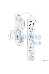 Сетевой фильтр Ippon BK-6-EU-5-10-W 5 м (6 розеток) белый (коробка)