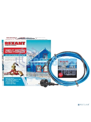 Греющий саморегулирующийся кабель Rexant на трубу 15MSR-PB 6M (6м/90Вт)