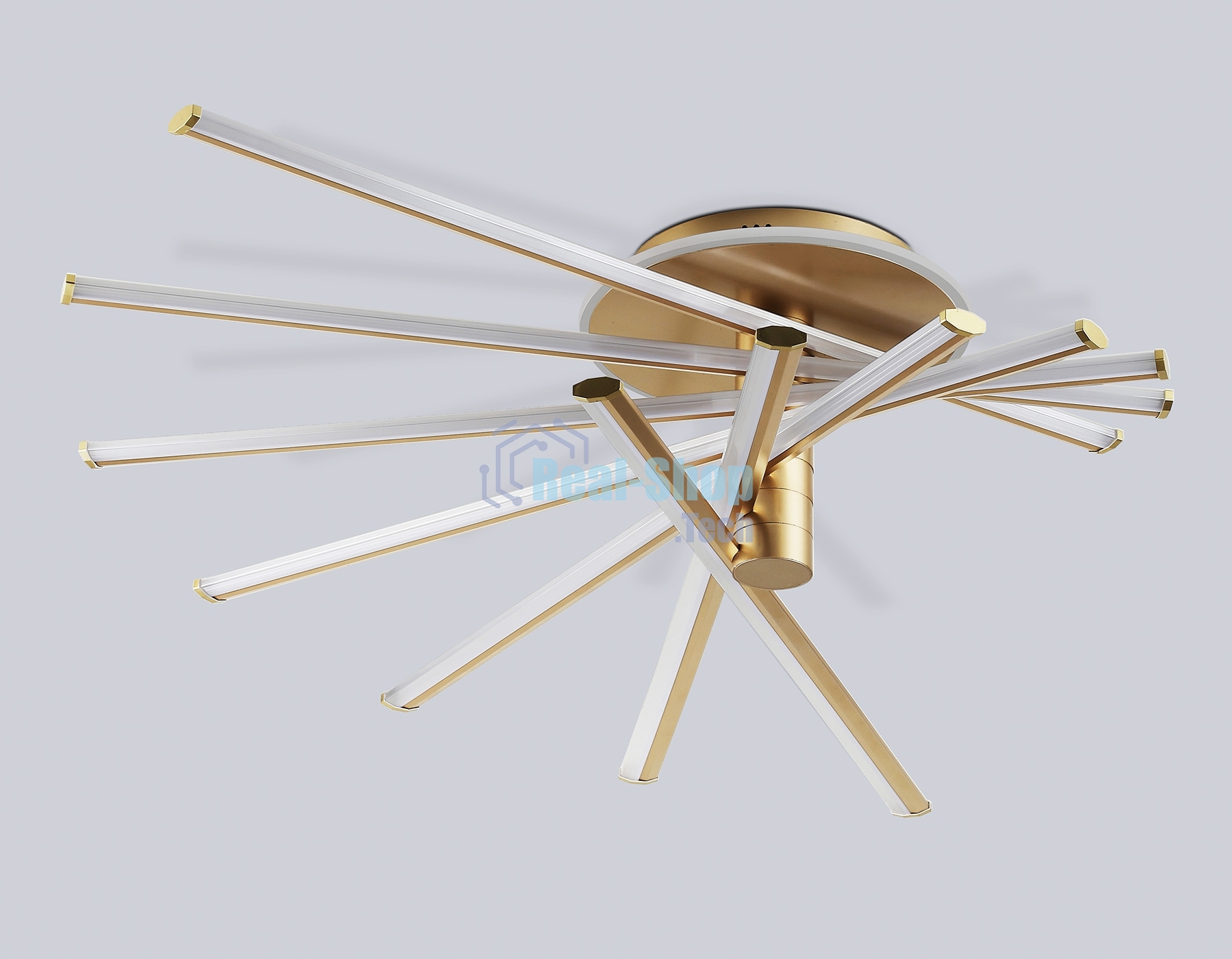 Потолочный светодиодный светильник Ambrella light FL6244 GD золото 125W 3000K-6400K+RGB 900*750*230 (ПДУ ИК)