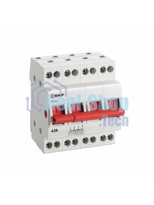 Переключатель трехпозиционный 4п 63А Basic EKF tps-4-63